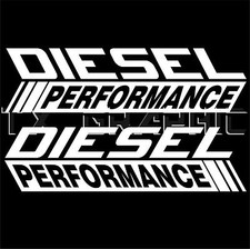 Diesel Performance Vinyl Decal Truck 4x4 Diesel Engine 1 Set Of 2