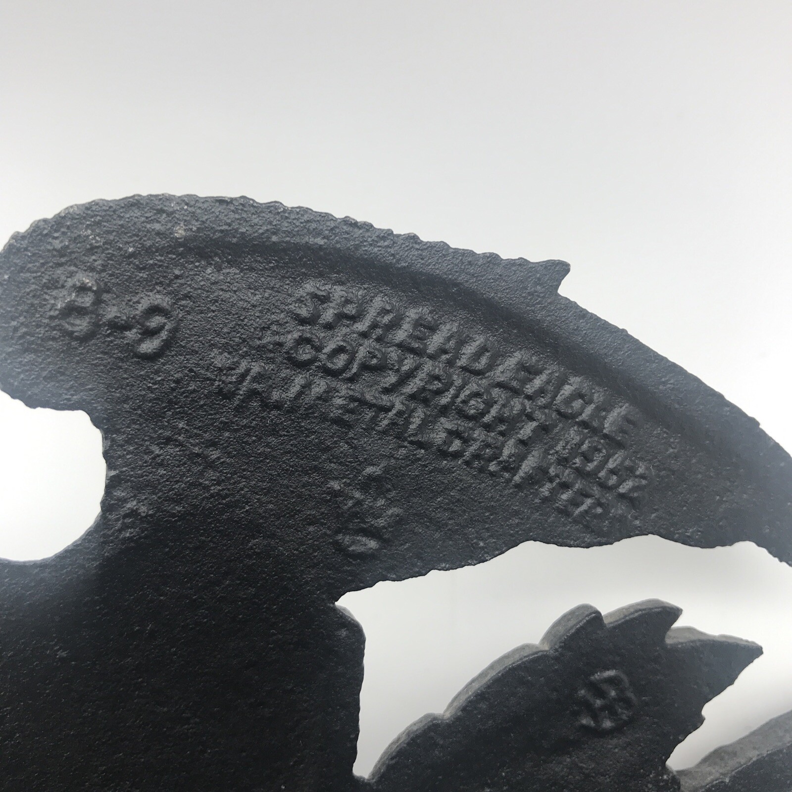 VINTAGE 1952 VA METALCRAFTERS SPREAD EAGLE CAST IRON BOOKENDS DOOR STOPS MCM eBay