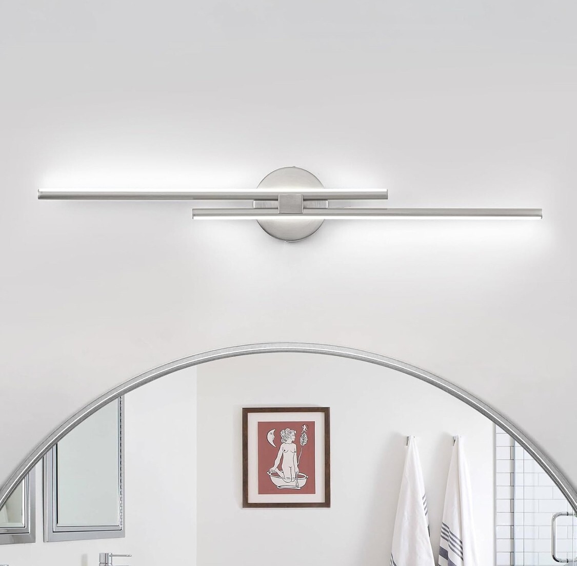 Mirror Vanity Lighting Fixtures for Bathroom Makeup & Grooming-image