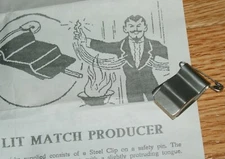 Lit Match Producer -- (vintage circa 1990, Sam Dalal) --metal match pull   TMGS