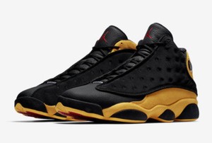 black and yellow retro 13s