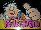 Flintstones Sign Foreign FRED FLINTSTONE Cardboard XLARGE Art FAMILIE FEUERSTEIN — photo 1