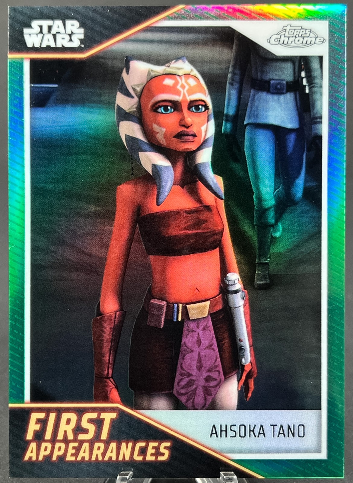 Ahsoka Tano #FA-10 Star Wars 2023 Topps Chrome First Appearance trading card — raw and PSA graded price guide