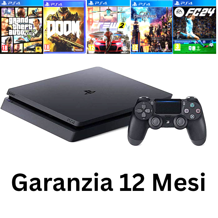 Sony PlayStation 4 Ps4 Slim 500 Gb Console Gioco e Controller Originale