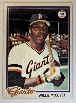 Willie McCovey 1978 Topps - #34 - Miscut - Surface Damage On Back