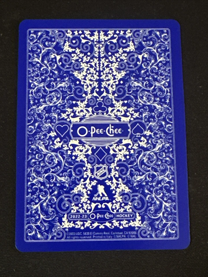 2022-23 O Pee Chee Playing Card 9 Diamonds Darcy Kuemper Colorado Avalanche - Image 2 of 2