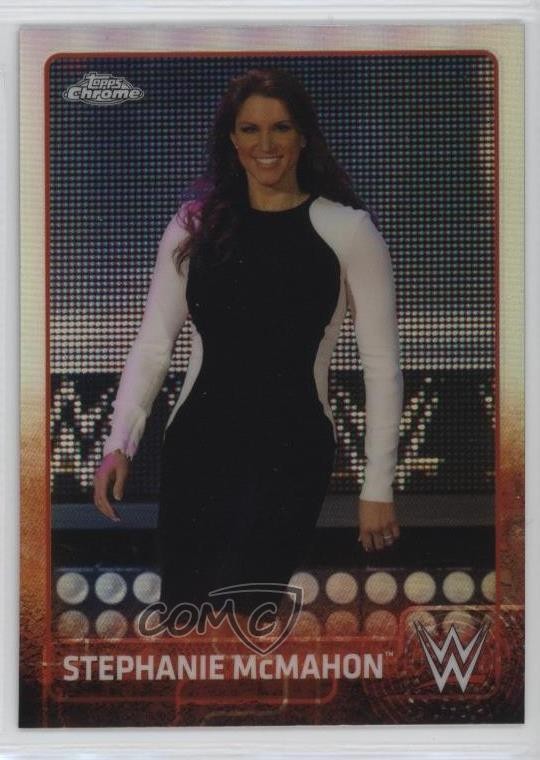 2015 Topps Chrome WWE Refractor Stephanie McMahon #67 0qn