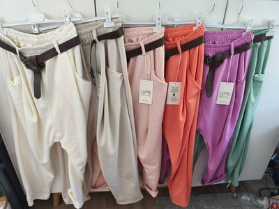 MADE IN ITALY coole  Baggypants mit Gürtel Gr. 38 40 42 ( 44/46 )  NEU
