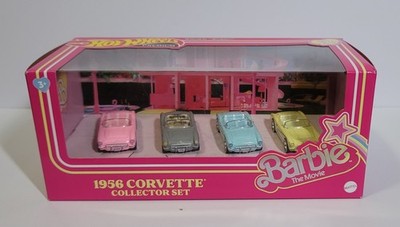 Barbie The Movie Hot Wheels Corvette 4-Pack Hot Wheels Collectors Set Mattel 