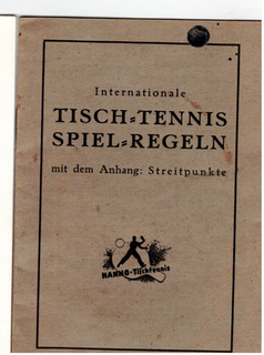 Tischtennis Regeln Reklame für Hanno Tischtennis Geräte