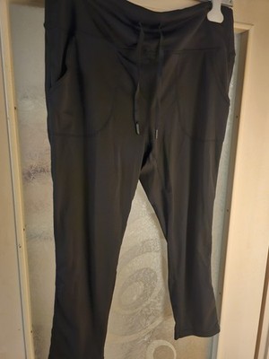 Reebok Damen Leggings Jogginghose Schwarz Gr. M mit Zugband & Taschen Fitness