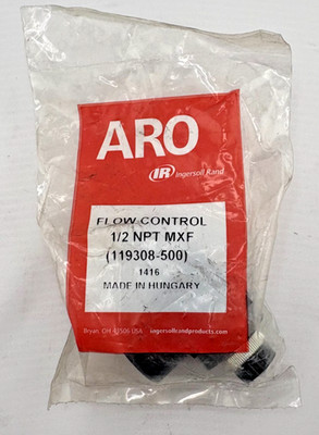 Aro 119308-500 Cylder Port Flow Control, 1/2, Mnpt Xfnpt