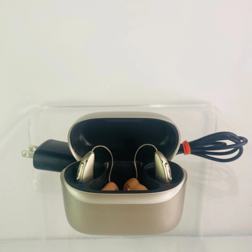 RARE Phonak Audéo Infinio I50R Rechargeable Bluetooth HearingAids 150-R w/ Case - Afbeelding 1 van 7