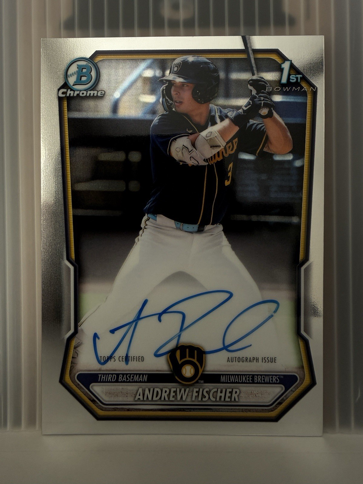 Andrew Fischer 2026 Bowman #CPA-AF Chrome Prospect Autographs (1st 