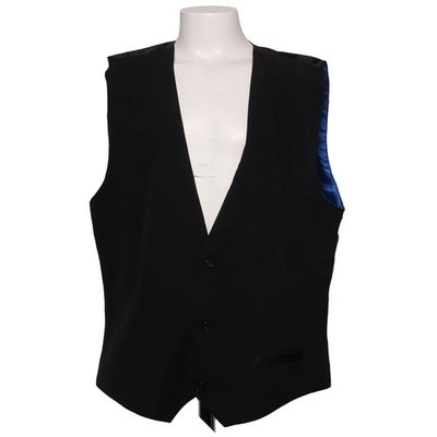 Soho, Anzugweste, Größe: 170, Schwarz/Blau, Polyester/Viskose, Einfarbig #CXv