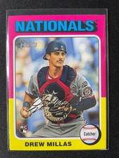 2024 Topps Heritage High Number Drew Millas RC #613 Nationals!!!