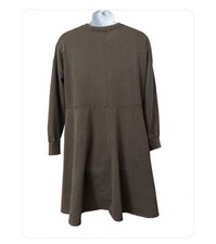 Zara casual everyday dress Gray Medium 36” Length 40” Chest Long Sleeves