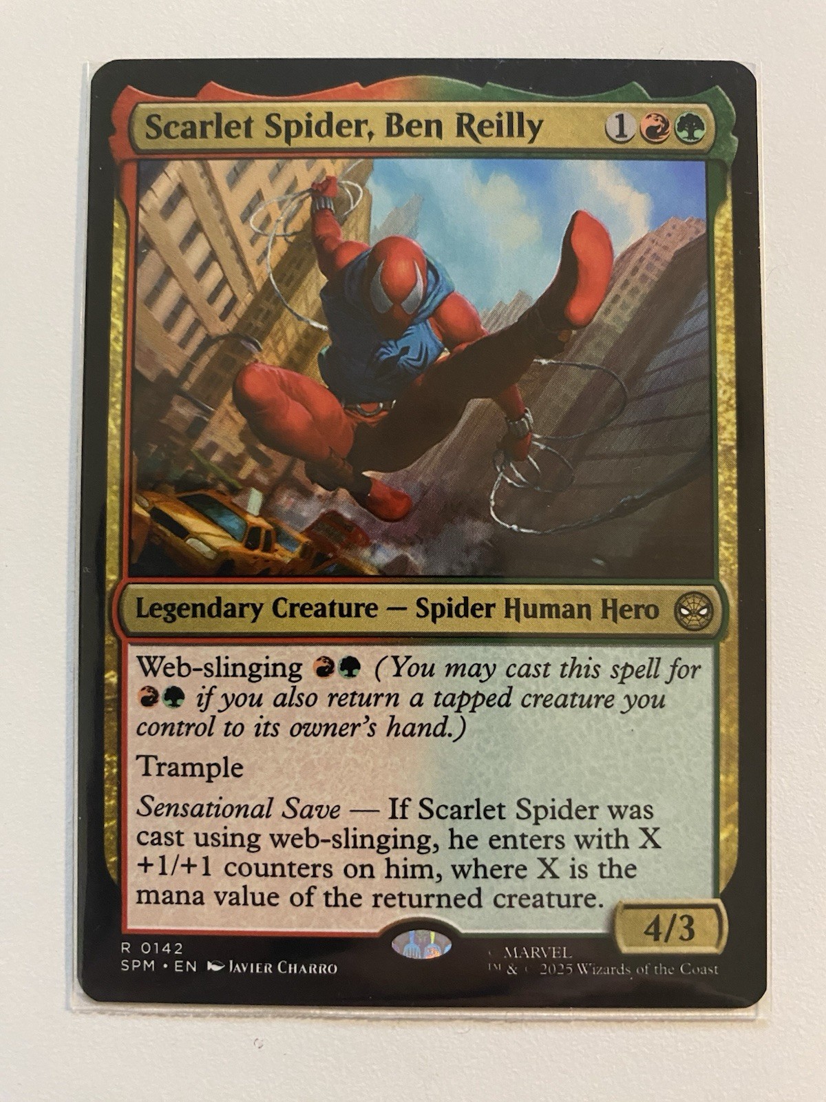 Scarlet Spider, Ben Reilly R 0142 - MTG Marvel's Spider-Man SPM - NM