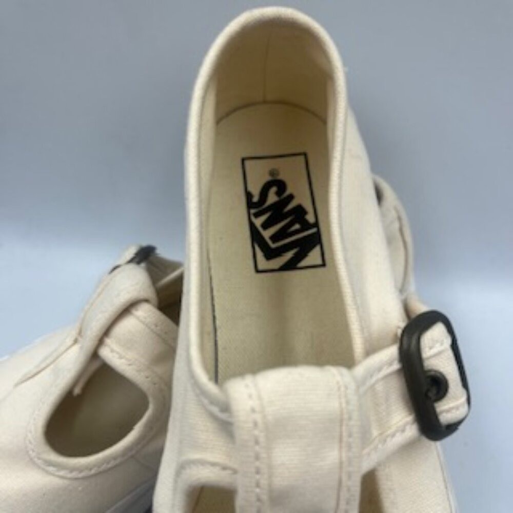 NEW Vans Mary Jane Sneakers Women's Sz 7 Style 93 Ivory Canvas NWOB thumbnail 11