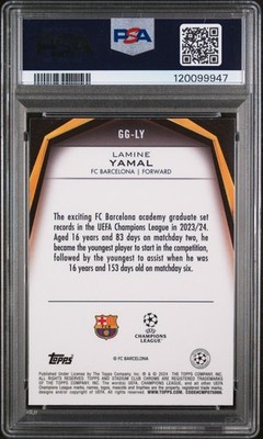 PSA 10 LAMINE YAMAL 2023 TOPPS STADIUM CLUB CHROME GLIMPSES OF