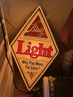 Vintage 1980 BLATZ BEER Light Sign 22x13 Bar Man Cave - Tested