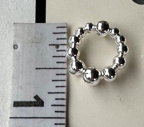Women's NAPIER Silver Lock-Back Earrings w/Bead Look Round 1.75" Tall (NEW) - Picture 2 of 3
