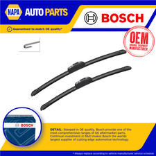 2 spazzole tergicristallo (coppia) tipo piatto/aero adatto per set anteriore Fiat 124 Spider 348 1.4