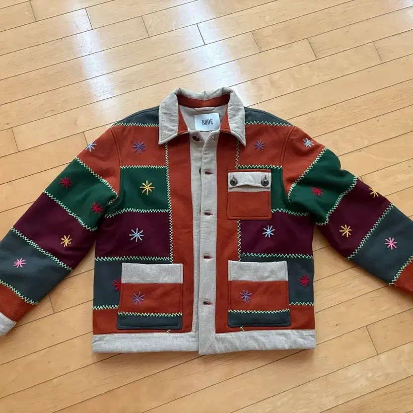 Bode Patchwork Jacket, M/L, Thick Wool Material - image 2