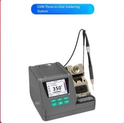 3-in-1 Smart Temperature-Controlled Soldering Station with 3 Memory Channels