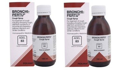 ADEL 83 Cough Syrup 150ml Pack of 2 Natural Homeopathic Formula for Throat Care