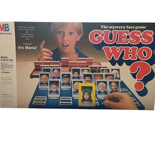 Vintage 1987 Guess Who? The Mystery Face Game Board Game by Milton Bradley