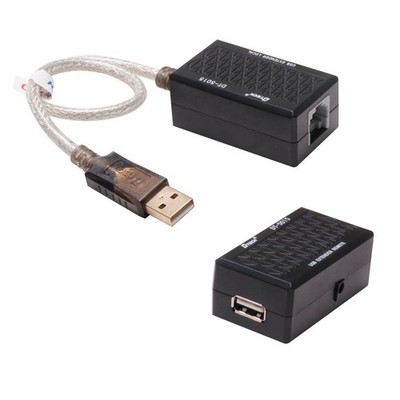 USB to RJ45 Extension Adapter Extender over Cat5 Cat5e Ethernet up to 200ft