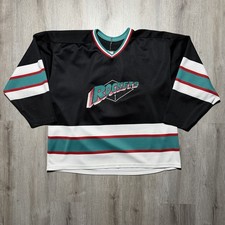Vintage 1990s Rockets WHL Hockey Jersey Tacoma / Kelowna Rare Graphic 