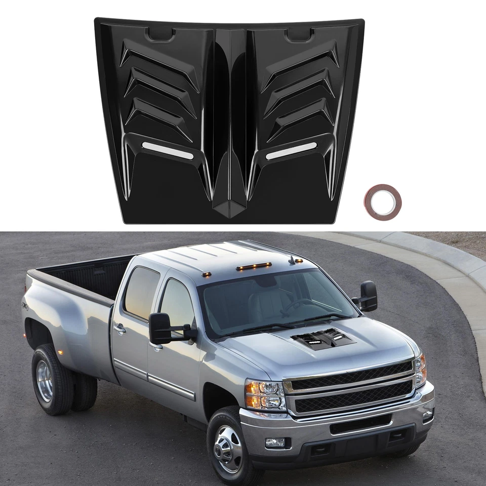 For Chevy Trailblazer Gloss BK Hood Scoop Vents Cover Air Flow Intake Decorative - Image 3 of 4