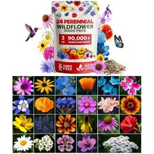 Eco-Friendly Wildflower Seed Mix - Attracts Bees & Butterflies - 3oz Pack 211.04 per gallon
