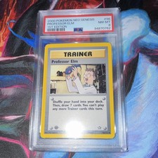 Pokémon TCG Professor Elm Uncommon 1st Edition 96/111 Neo Genesis 2000 PSA 8