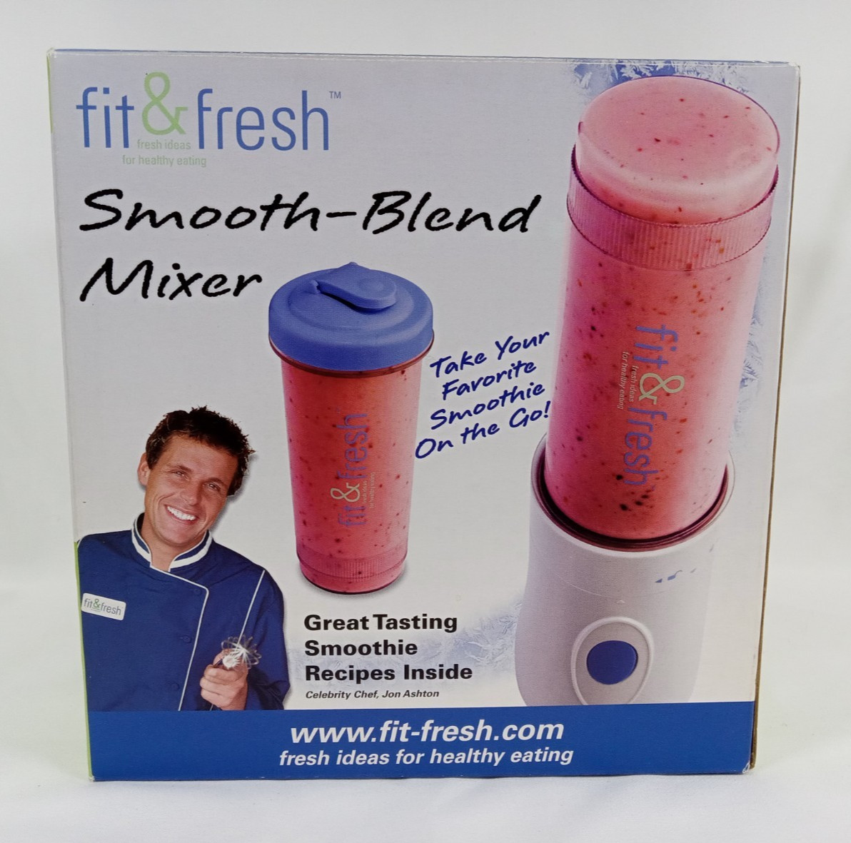Fit & Fresh Smooth-Blend Mixer Personal Smoothie Maker Blend