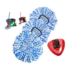Spin Mop Replacement Head, Microfiber Mop Refills, Easy to Replace, Include 3...