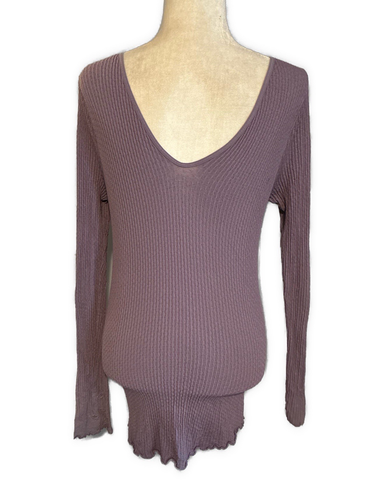 intimately free people Solid lavender Purple span… - image 2