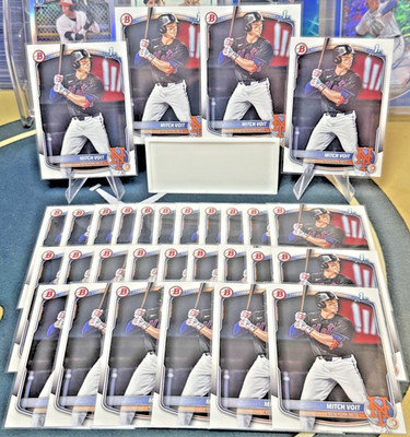 Mitch Voit 1st Bowman 30-Card Lot 2025 Bowman Draft (Mets Prospect)