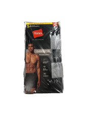 Hanes Platinum Underwear 5 Pack Men's size XL Cotton TagLess boxer Briefs New