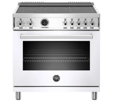 Bertazzoni PROF365INSBIT 35in Professional Induction Range - White Gloss 5851