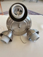 4 5/8” Harbor Breeze Brushed Nickel Ceiling Fan Light kit assembly Model 52-RPT