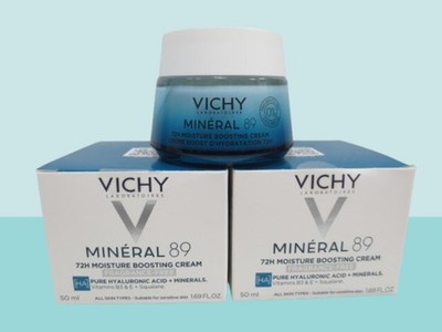 VICHY MINERAL 89 72H MOISTURE BOOSTING CREAM FRAGRANCE FREE 1.69OZ EXP: 2026 2PC