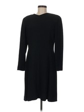 Linda Allard Ellen Tracy Women Black Casual Dress 8