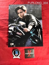 Edward Furlong autographed signed 11x14 photo Terminator 2 John Connor Beckett