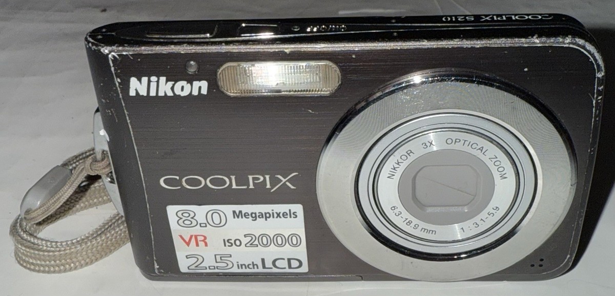 デジタルカメラ・ビデオカメラ　Nikon s210 １部破損 Nikon Coolpix S210 For Parts and Repair Turns on Lens Error | eBay