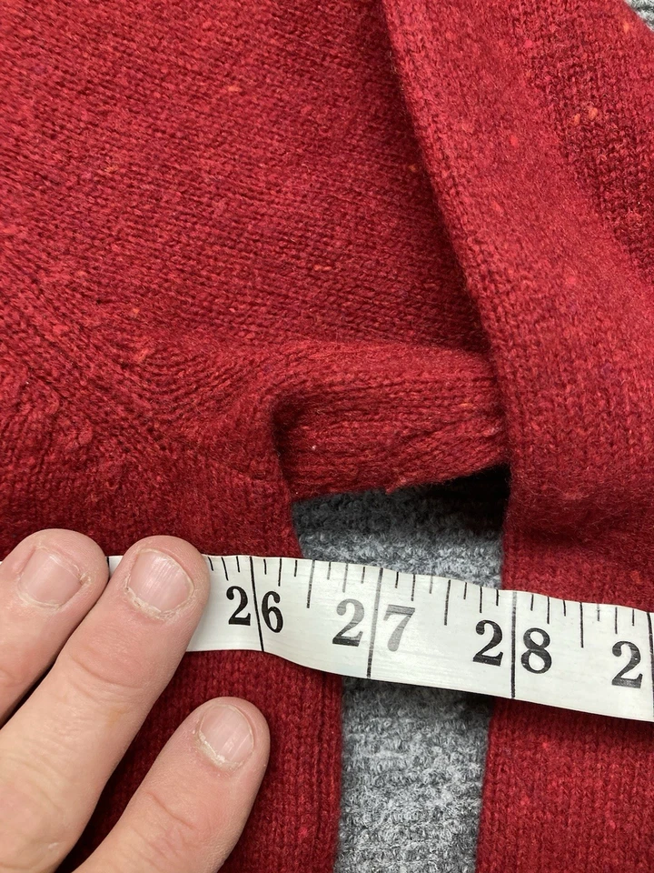 Свитер женский Venezia размер 22/24 красный с длинным рукавом шерсть ягнят 80% - Изображение 4 из 4