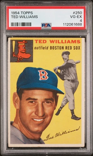 1954 TOPPS #250 TED WILLIAMS PSA 4