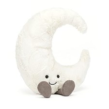 Jellycat Amuseables Moon Plush Toy Medium 10.5 Inch - Moon Stuffed Animal - Fun